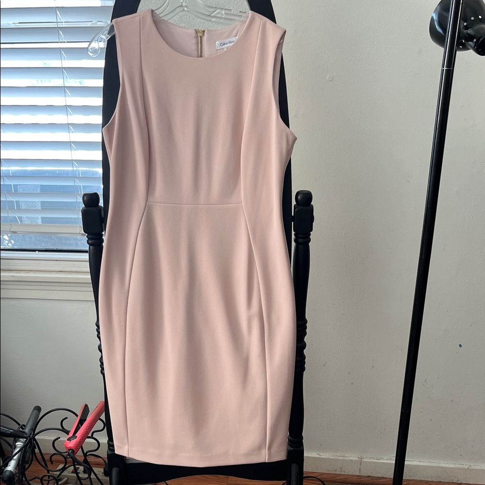 Calvin Klein Blush Pink Midi Dress